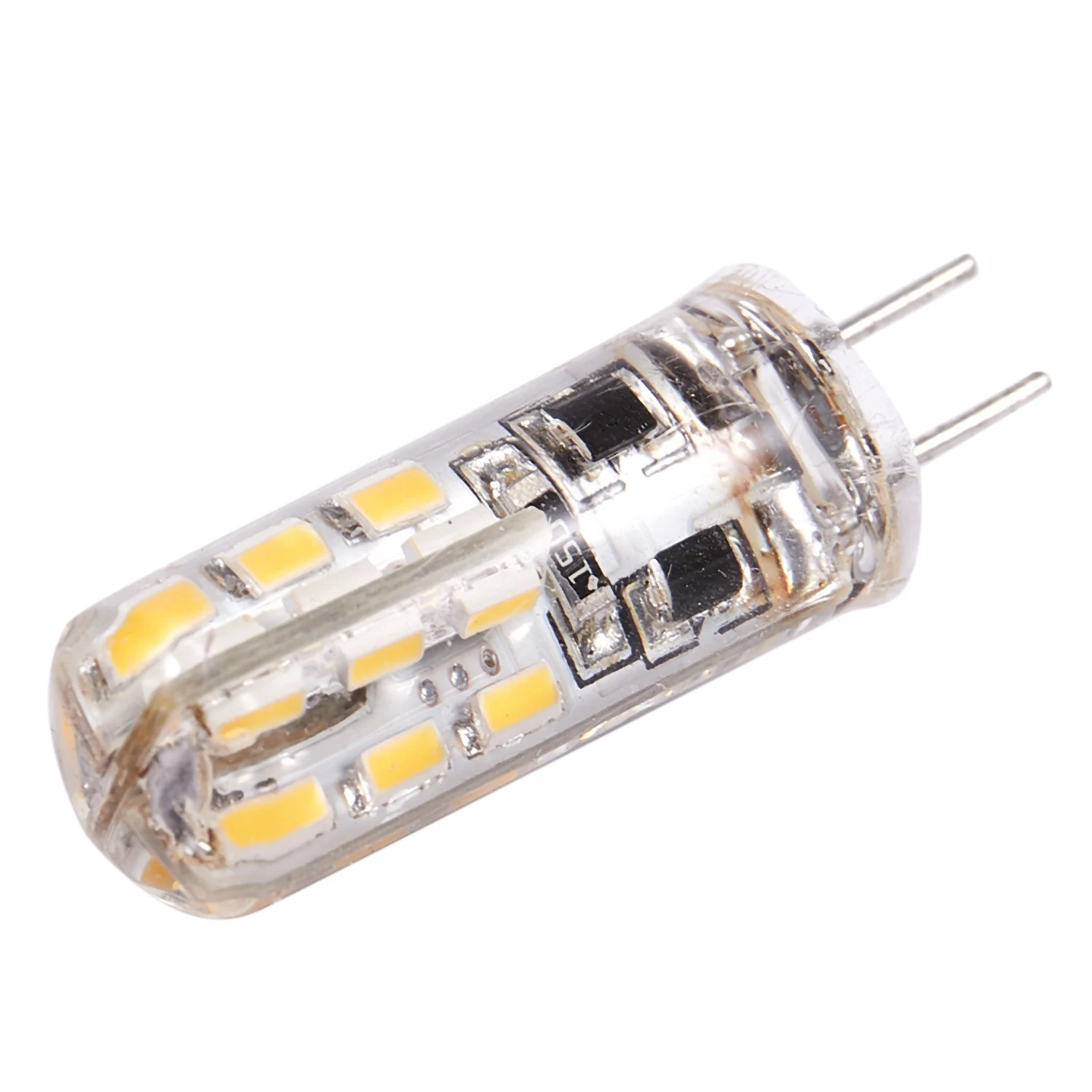 A9oP-G4 LED Spot Light Bulb Lamp 1.5W 24 SMD 3014 Branco Quente 12V DC
