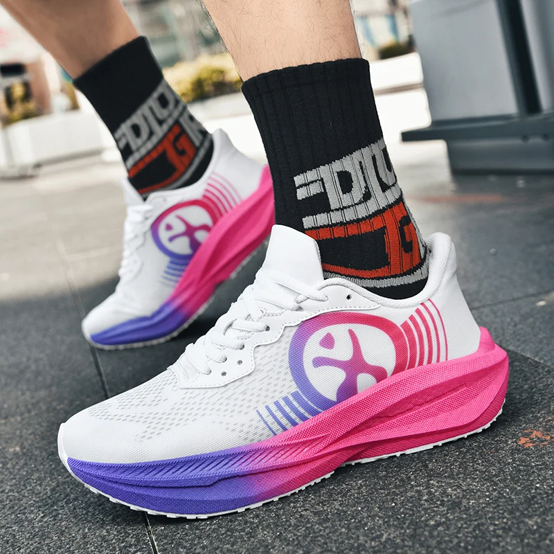 

Men's Shoes Breathable All-match Mesh Shoes Sports Carbon plateShoes Men's All-match Wear-resistant Running Shoes for Men