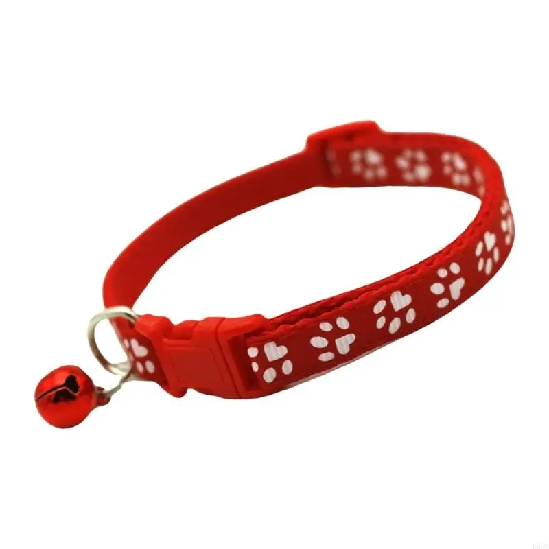 R66a Fashion Cats воротниц с колокольчиками и регулируемым ремнем для безопасности домашних животных Прекрасный принт для собак
