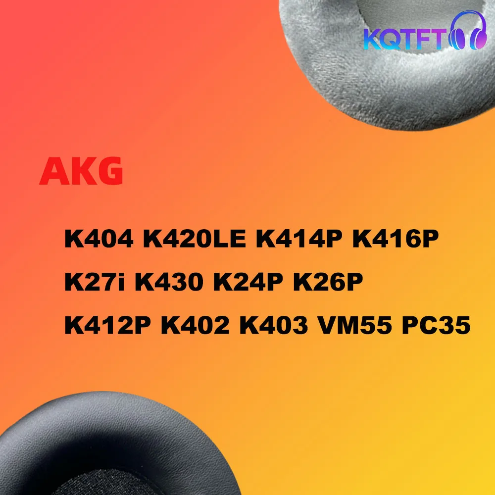 Almofadas de Substituição para Fones de Ouvido AKG K404 K420LE K414P K416P K27i K430 K24P K26P K412P K402 K403 VM55 PC35 - Capa Protetora para Fone de Ouvido
