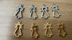 30pcs 25*13mm Hollow out NTRA SRA DEL Charms Pendant EF1841