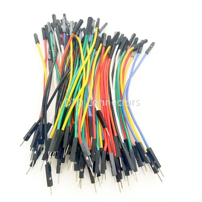 10pcs High-end Soft Silicone Dupont Wire 1P Dupont Jumper Cable Female Male Connector 10/20/30cm 22awg for Arduino