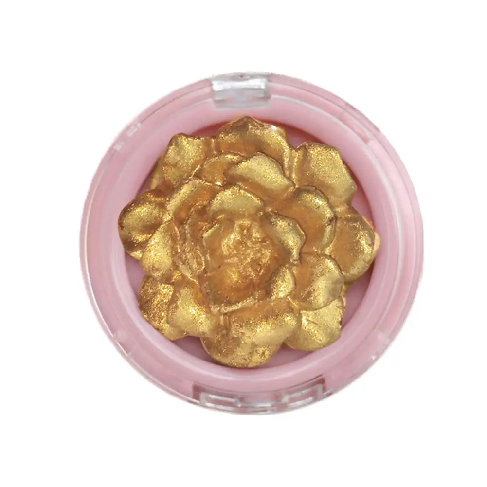 3D Rose Carving Highlighter Palette Glitter Shimmer Contour Powder Rose Blush Highgloss Lasting Waterproof Brightening Cosmetics