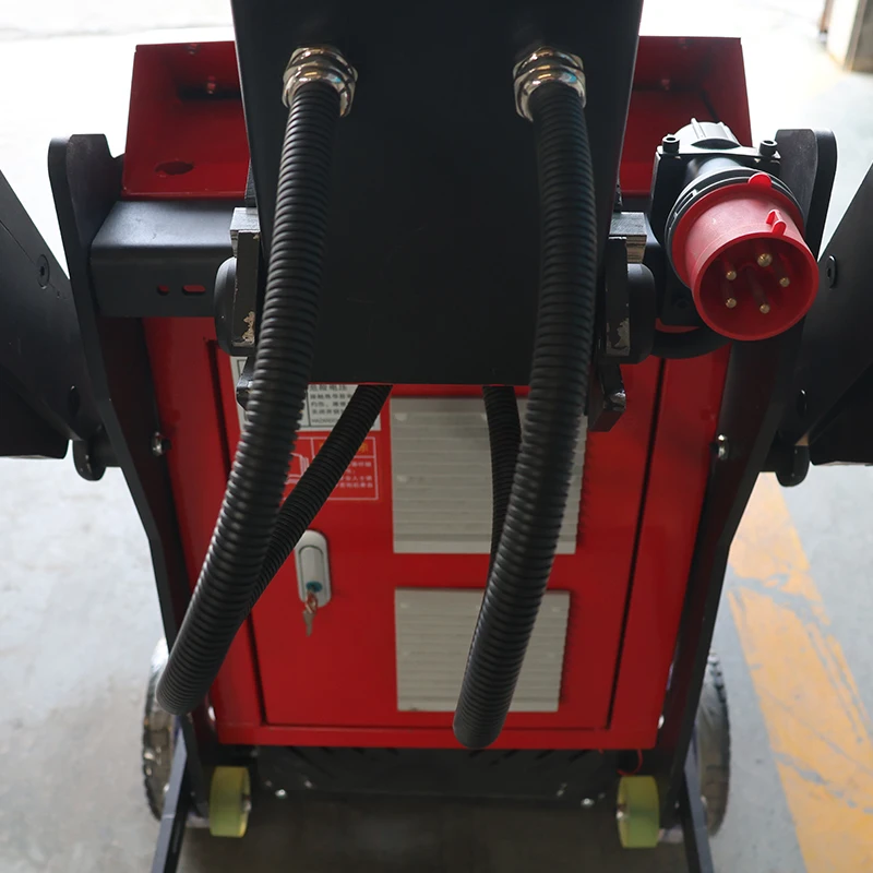 Rectificadora automática de suelo de hormigón, pulidora portátil con vacío, 728mm