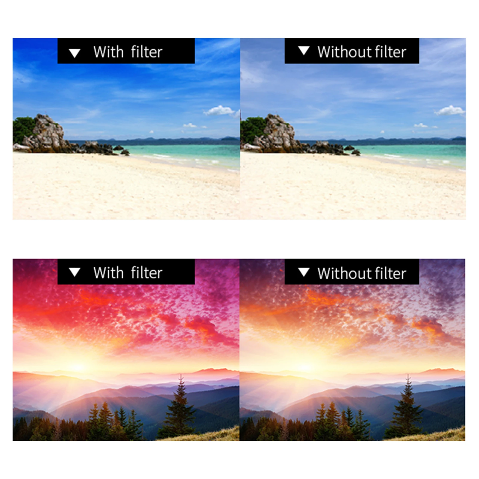 

66mm Sunset Ambient Light Film Gels for Camera Orange Transparent Round Color Filter Photography Mood Lamp Studio Light