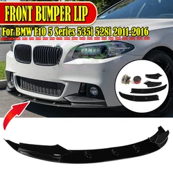 New 4x Car Front Bumper Lip Diffuser Splitters Body Kit Aprons Cover Guard Trim For BMW F10 5 Series 535i 528i M Sport 2011-2016