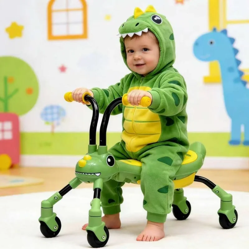 Toddler Balance Bike Baby Walker Ride On Toy for 1 2 3 Year Old Kids Anti Rollover Universal Wheel Push Scooter Boys Girls Birth