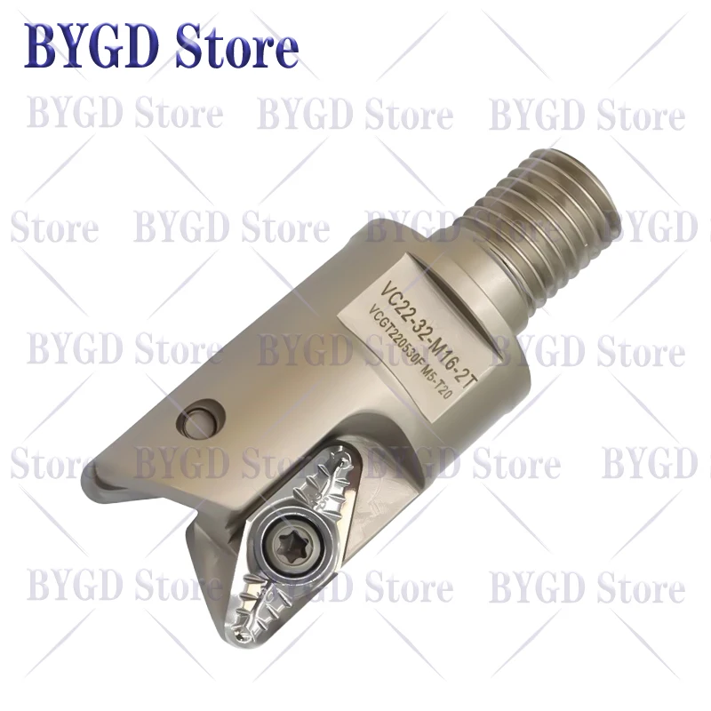 BYGD VC VC22 Verriegelungstyp Schneidkopf Aluminium VC220530 VC220530F Einsatz VC Schneidkopf Werkzeughalter Schneiddorn – Detail 4