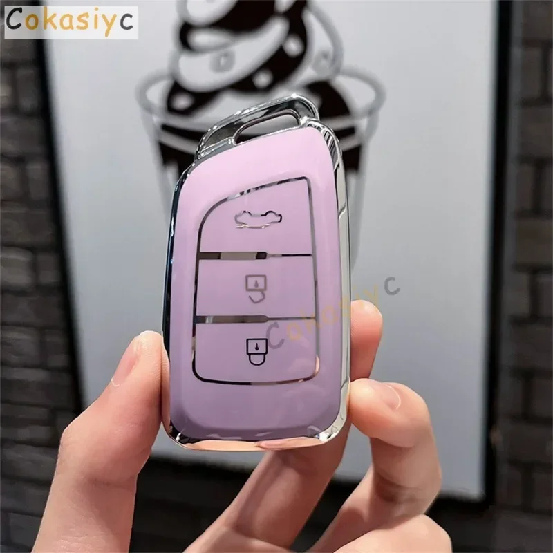 

Для Dongfeng E70 2021 2022 2023 AX7 2019 H30 Cross 2018 ТПУ чехол для автомобильного ключа, чехол для дистанционного управления, защитный брелок, автоаксессуары