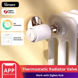 SONOFF Zigbee Thermostatic Radiator Valve Smart TRV Thermostat Actuator Temperature Heater Control Support Alexa ZHA Zigbee2mqtt