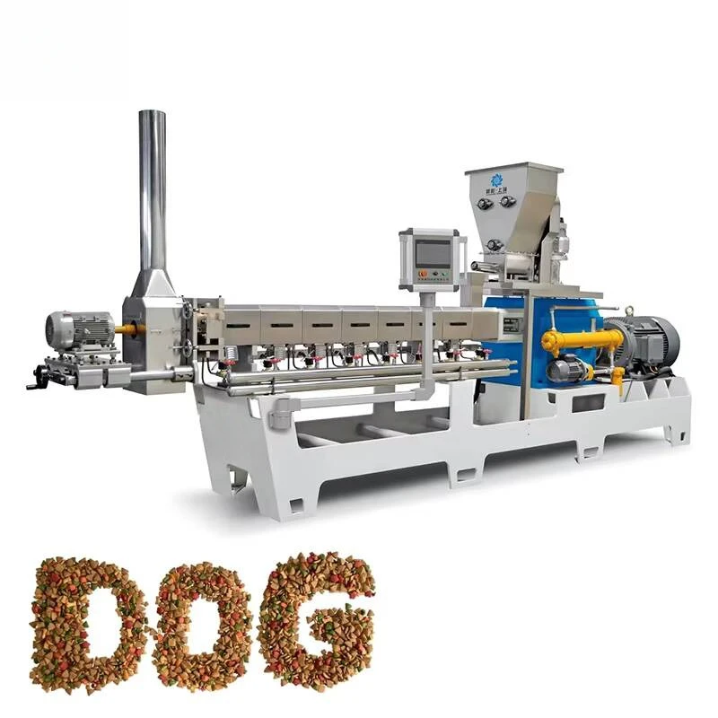 Factory Price Twin Screw Extruder Dog Pet Food New Condition With Core Components Engine Motor PLC Pump Gear For Birds Cats