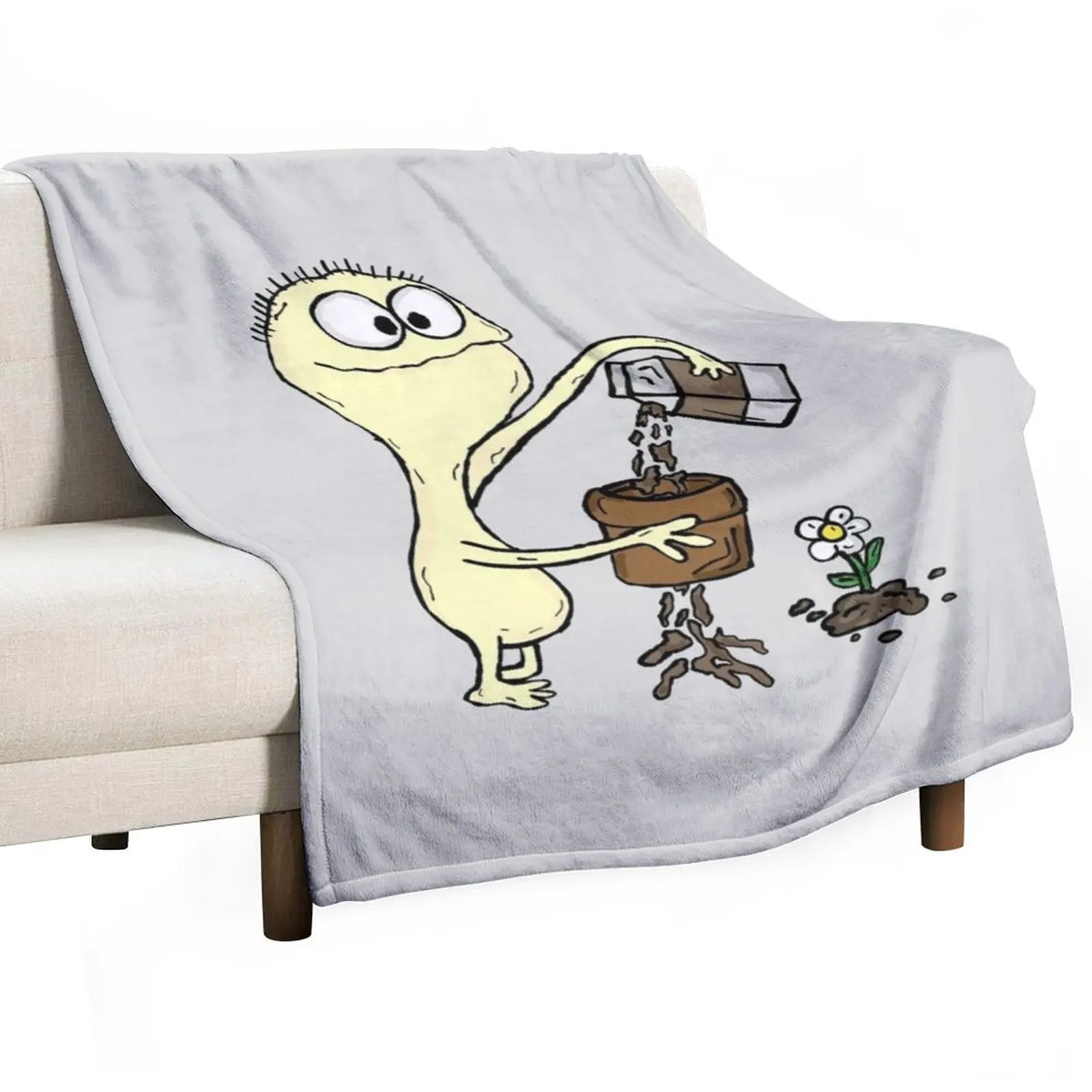 

Cheese Spilling Chocolate Milk - Foster's Home for Imaginary Friends Throw Blanket Sleeping Bag Sofa Throw Blankets