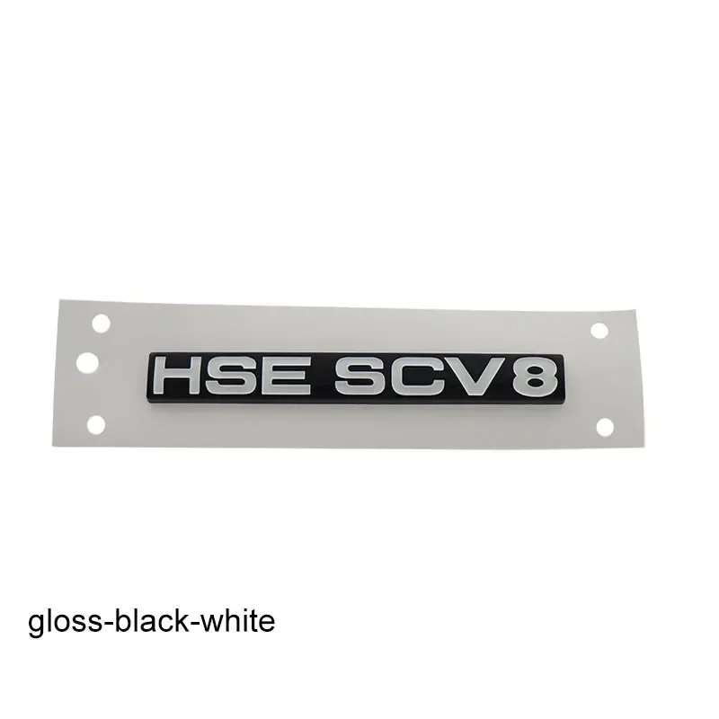 3D Premium HSE SCV8 Letters Sticker for England UK SUV Off Road car Engine Hood Fender trunk Rear Decal Emblem Badge Sticker