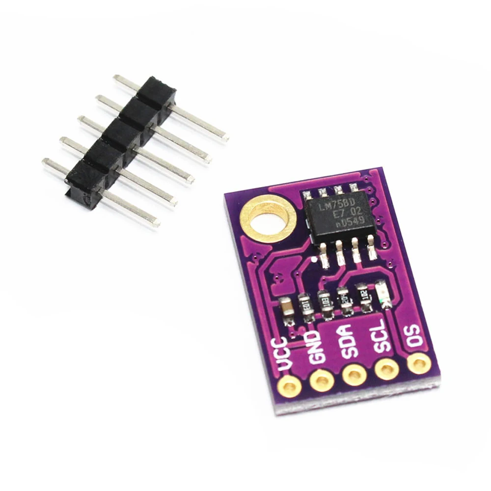 10PCS/LOT New LM75A Temperature Sensor High-speed I2C Interface Development Board Module