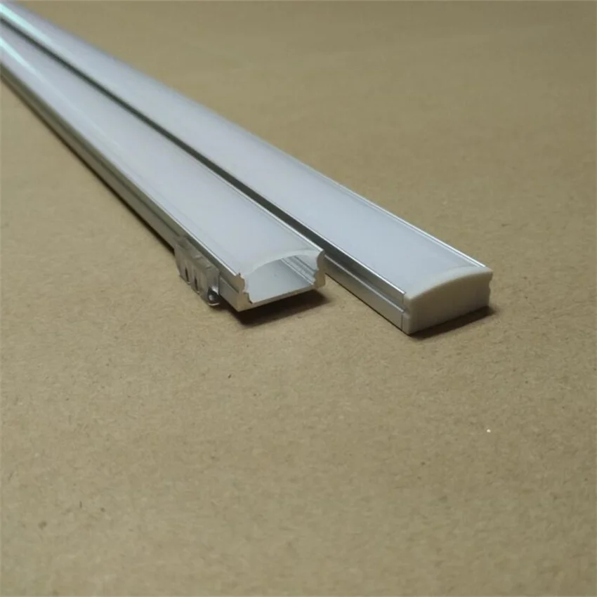 2m/pcs free shipping 1707 surface mounted u shaped trim profile extrusion aluminum handle profile