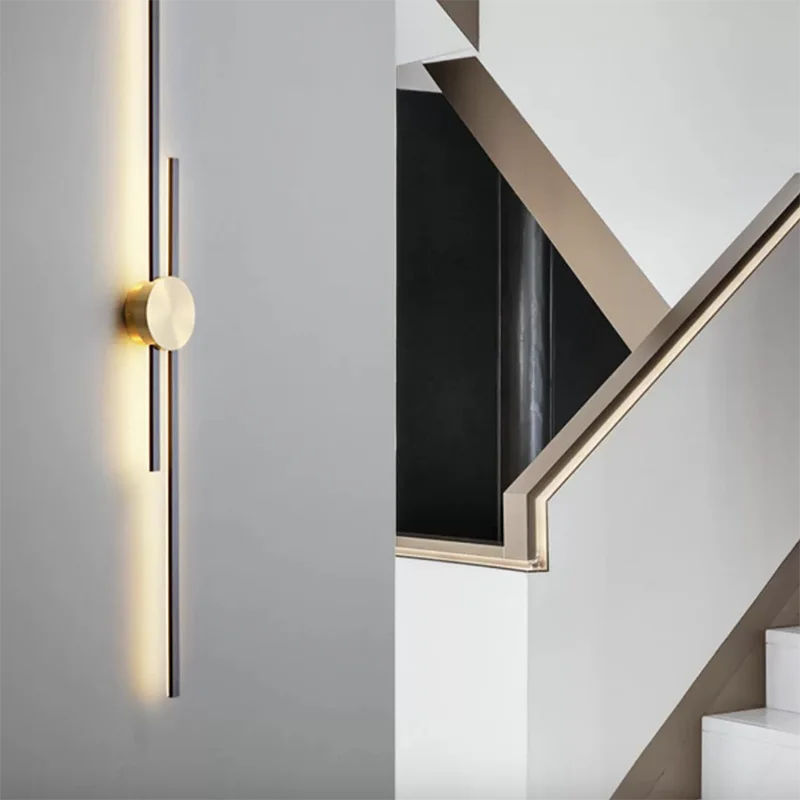 

Modern long LED Stair Wall Light Bedside Wall Lamp For Living Room Bedroom Stairs TV Background Minimalist Interior Wall Lights