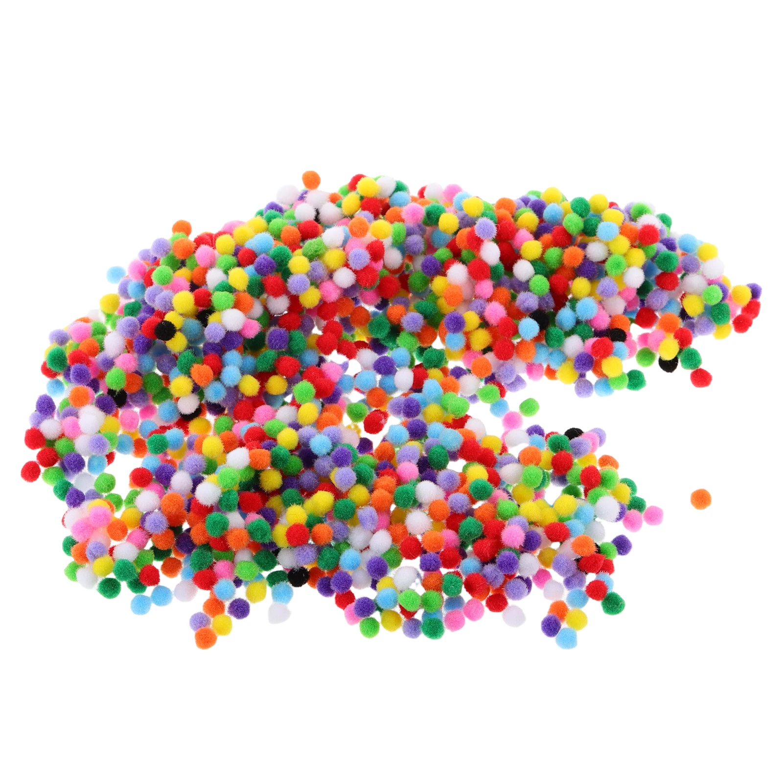 2000Pcs Craft Pom Poms Soft Colorful Small Balls for DIY Art Christmas Craft Supplies Multicolor Pompoms Pom Poms Beads