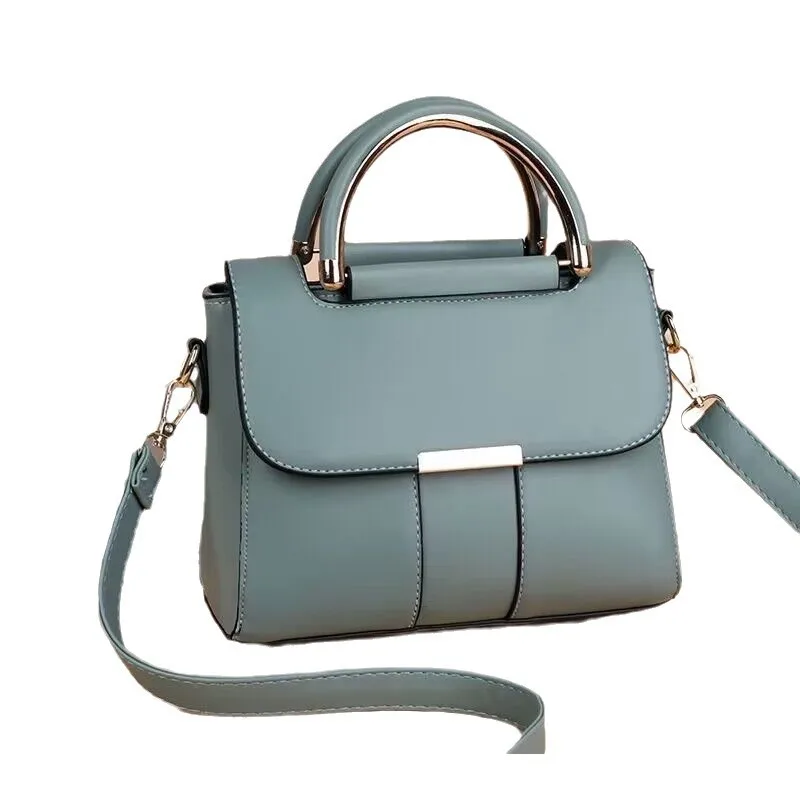 Picture 7: PU leather flip-top hand-held versatile crossbody bag, large-capacity commuter single-shoulder bag for women