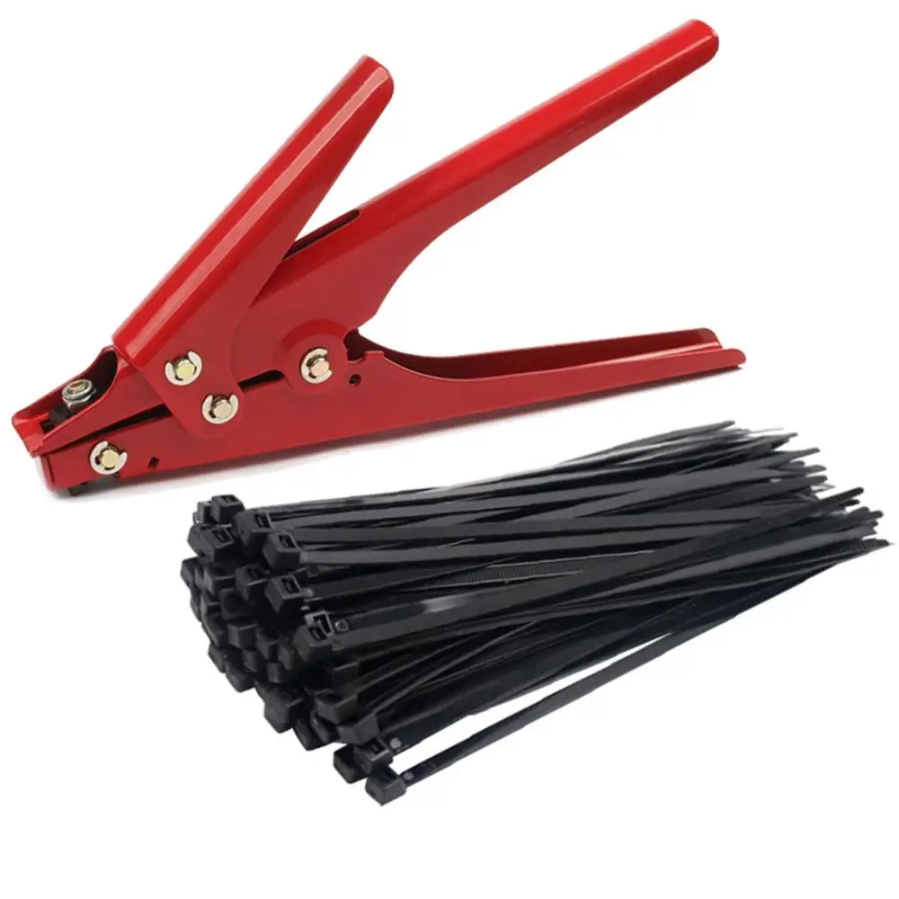 

Ergonomic Nylon Zip Tie Pliers Efficient Labor Saving Cable Tie Tool Alloy Quick Tighten Flush Cut Zip Tie Tool