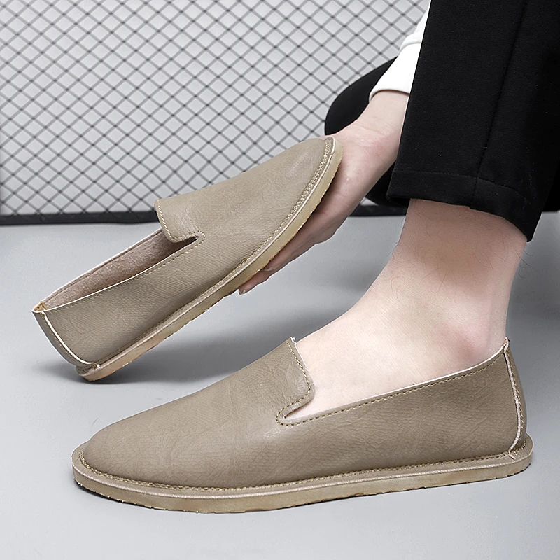 

Мужские туфли с мягкой подошвой из мягкой кожи, повседневная обувь, модный дизайн, мужская обувь, мокасины для мужчин
