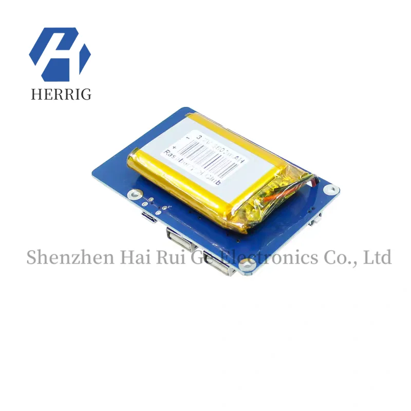 

Suitable for Raspberry Pi 3B/3B lithium battery expansion board, dual USB power bank for offline operation