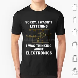 Electronic Engineer Gifts Electric Geek Funny Electrician T Shirt Cotton Men Women Diy Print Electronic Engineer Electrician