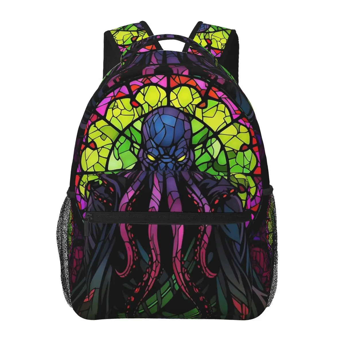 The Mindflayer Of Stained Glass Backpacks Boys Girls Bookbag Children School Bags Laptop Rucksack Shoulder Bag Large Capacity