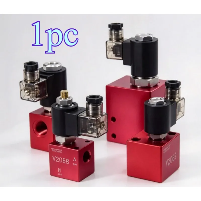 1pc DC12V 24V 220V Hydraulic Solenoid Valve Normally Closed 3/8 V2068 Pressure Holding Valve