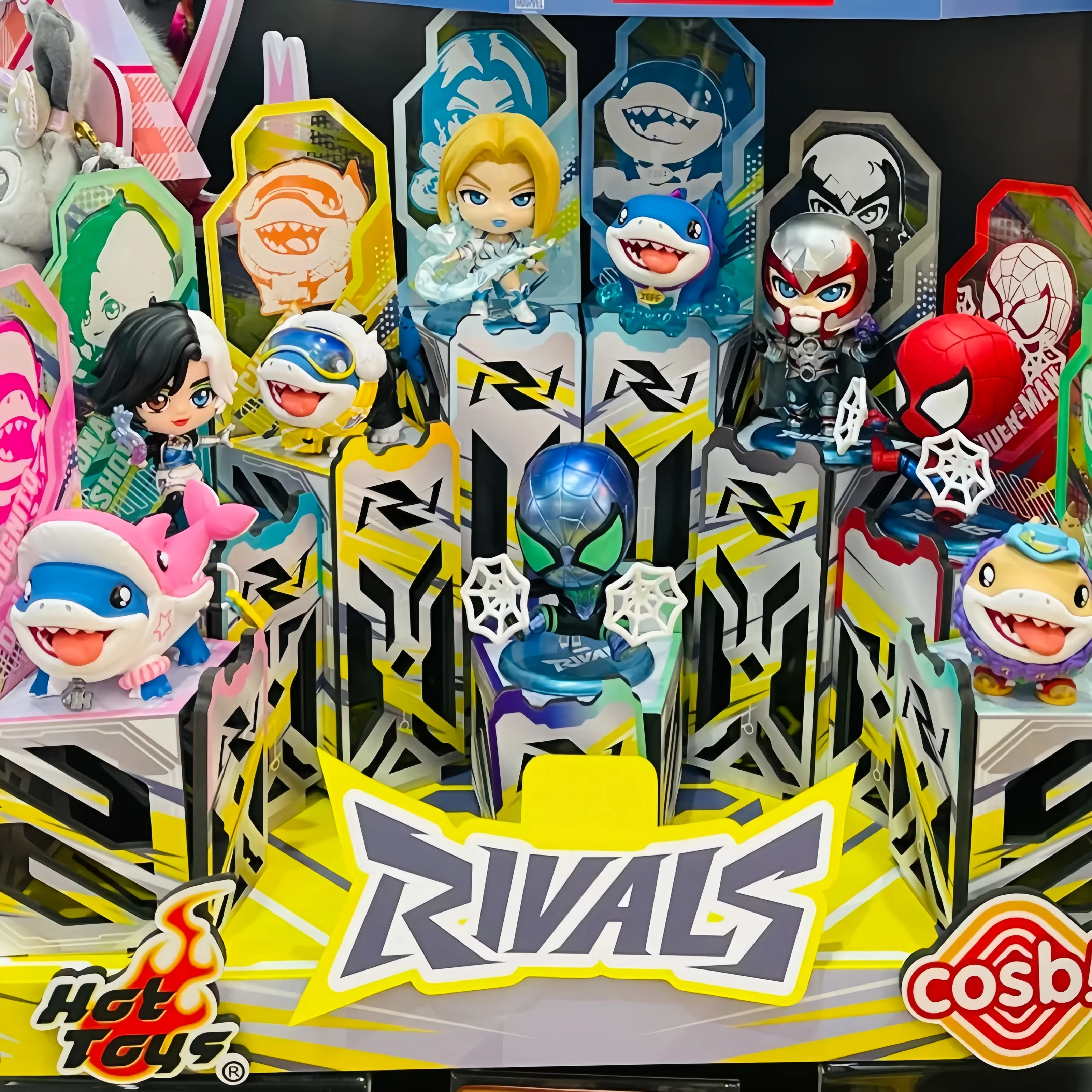 

Hot Toys Rivals Blind Box Official Cosbi Collection Mini Figures Spider Man Magneto Jeff The Land Shark Model Decor Toys Gift