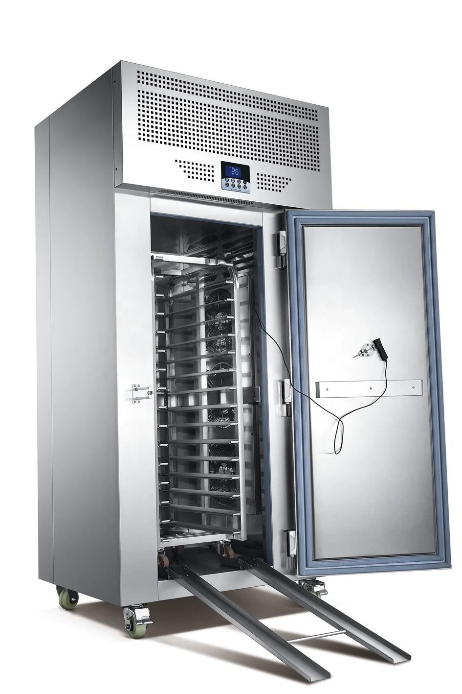 Commercial Large-scale Freezing Machine House Hold Meat Freezing Cooler Box Upper and Lower Double Door Freezing Machine Motor