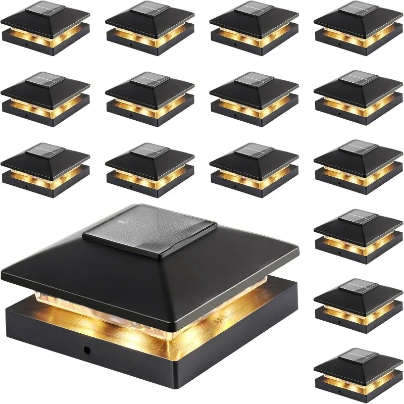 

Tool Solar Post Lights Outdoor 16pack, Black Waterproof Solar Powered Deck Fence Post Lights Fit 4x4 Guaranteed Authentic.