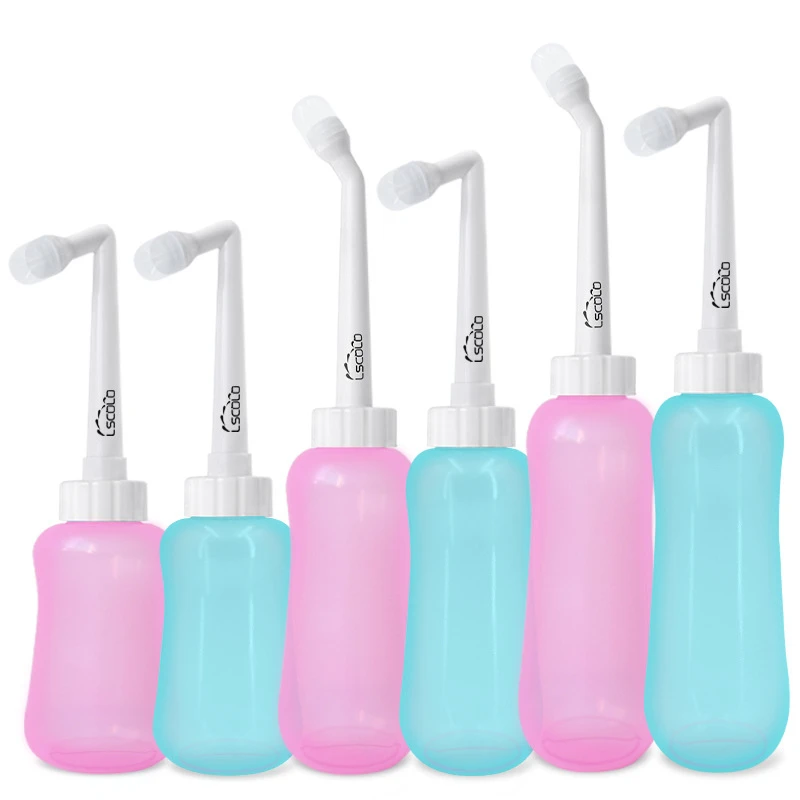 1PC Travel EVA แบบพกพาขวด Sprayer ส่วนตัวทำความสะอาดมือถือที่นั่ง450/600Ml สีชมพู/สีฟ้าโถฉี่ tackle สุขอนามัยซักผ้า