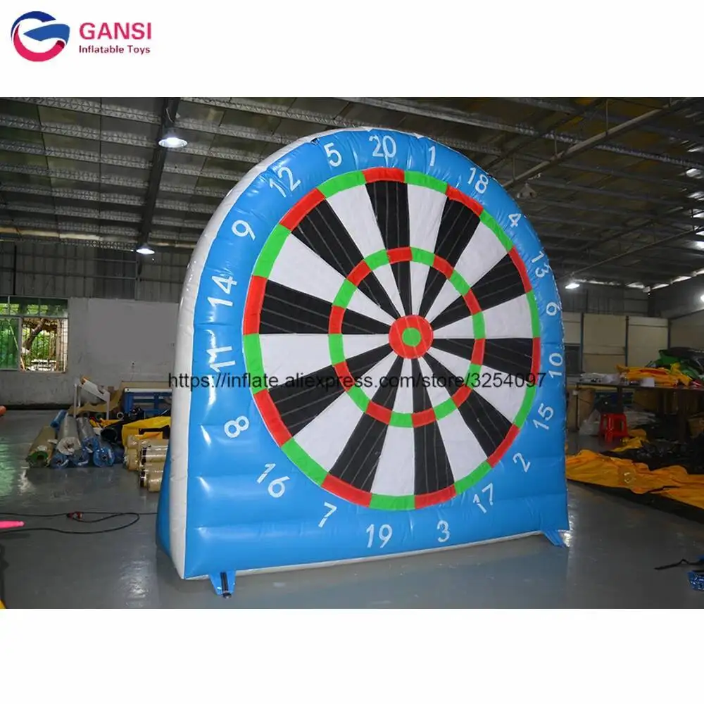 Outdoor Funny Games Foot Kicking Target Goal,Inflatable Football Dart Game Inflatable Soccer Dartboard For Adults