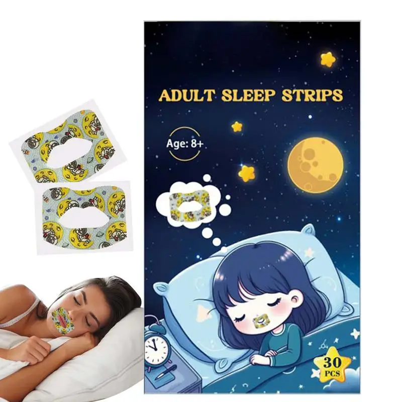 Mouth Tape Breathing Correction Sticker Sleeping Sticker Stop Snoring Stickers Sleep Mouth Closure Tape to Prevent Mouth Opening