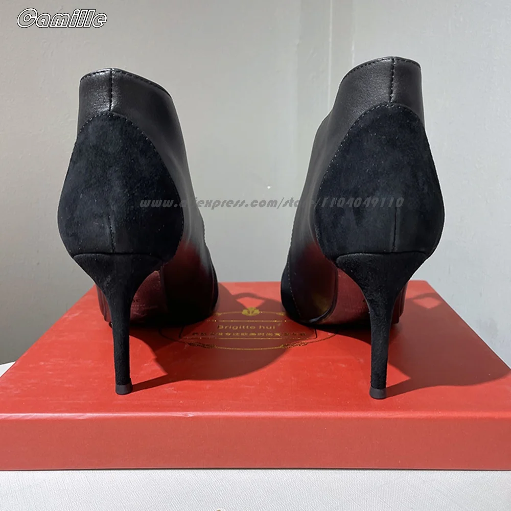 Rote Wildleder-Schnallenriemen, sexy Damen-High-Heels, spitze Zehen, Größe 34–39, Laufsteg-Stil, Grace-Pumps, 10 cm Absatz, ein Wort, Gürtel, High Heels