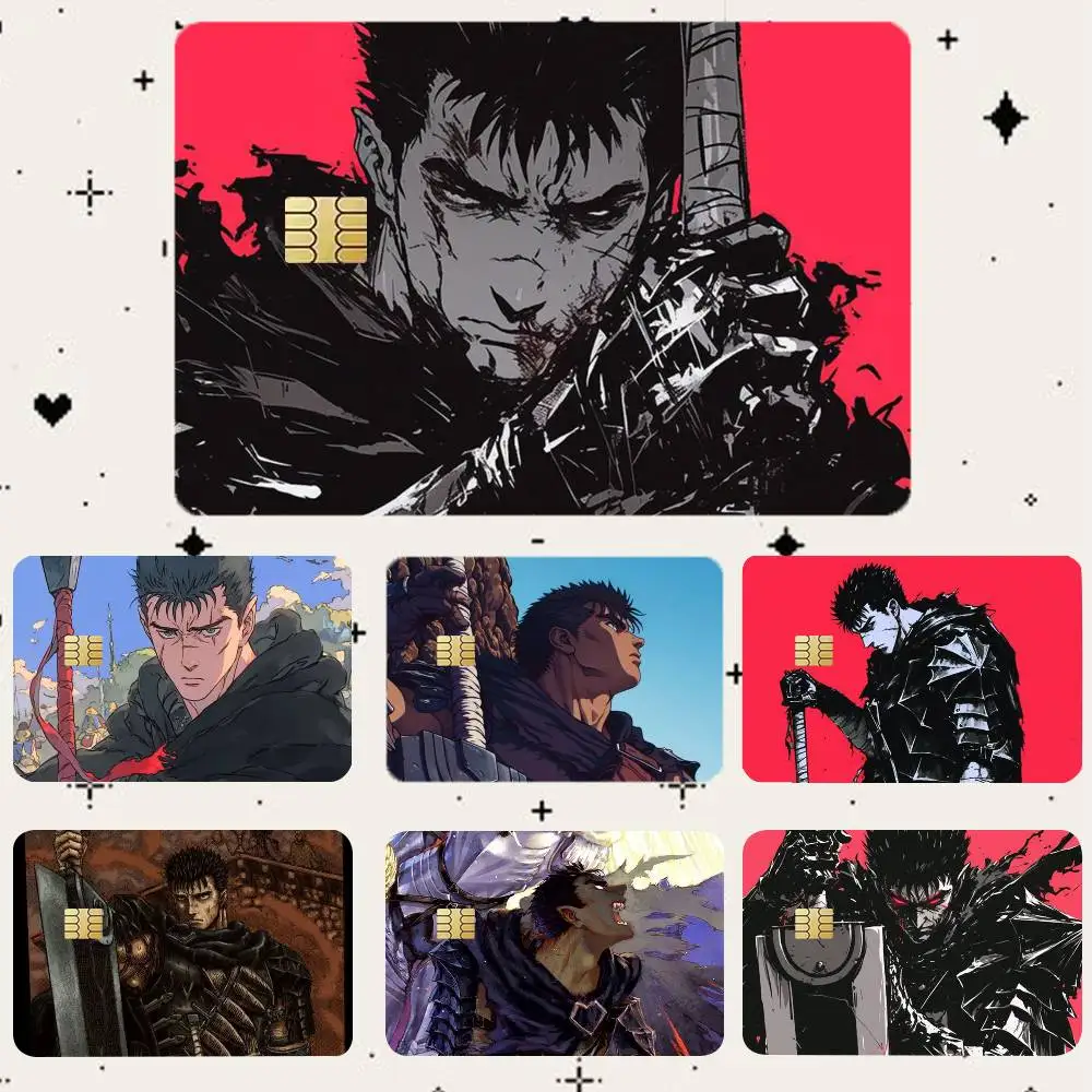 

B-Berserk HD Waterproof Card Skins Protective Stickers for Credit Bank Game Cards