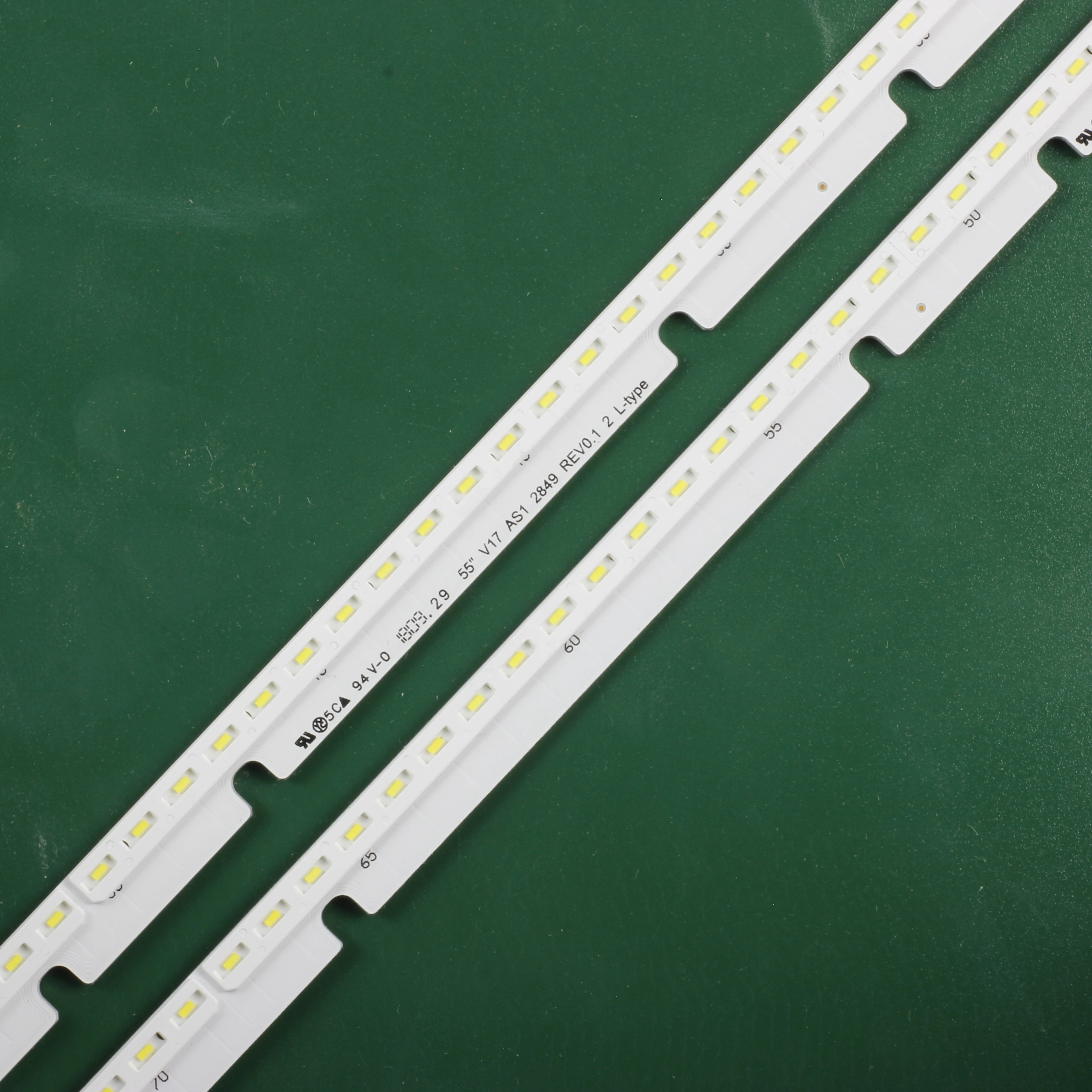 Neue 2 Teile/satz für 55SJ8500 55SJ850T 55SJ850V 6922L-0218A led-hintergrundbeleuchtung streifen 6916L2849A 6916L2850A 55 "V17 AS1 2850 2849 R L