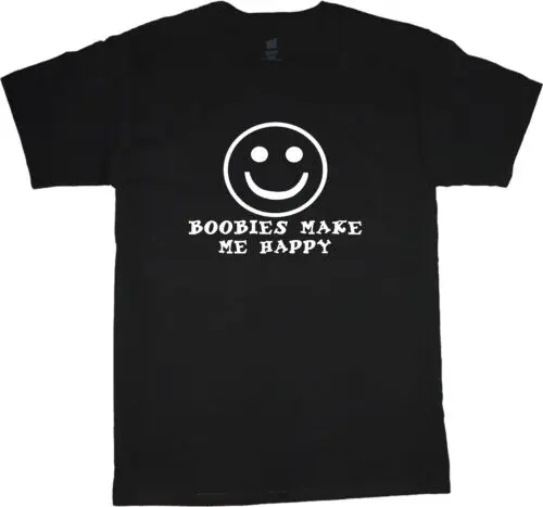 Mens Funny T-Shirt Boobs Boobies Mens Graphic Tees Adult Humor Clothing Apparel