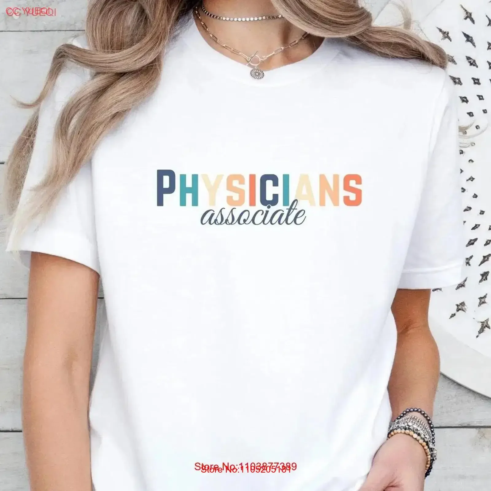 Physicians Associate T Shirt gifts medical assistant medicine pa school doctor student clinical lab vintage Washed Slightly