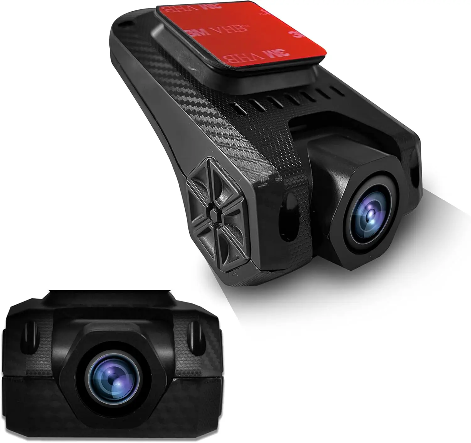 USB سيارة DVR HD الطريق مسجل فيديو 170 °   زاوية واسعة 16 جيجابايت SD للرؤية الليلية حلقة تسجيل ADAS