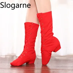 Pole Dance Shoes Women Jazz Boots Kids Stage Show Ballet Shoes Men 3CM Heel Modern Jazz Latin Waltz Dance Shoes Dance Footwear