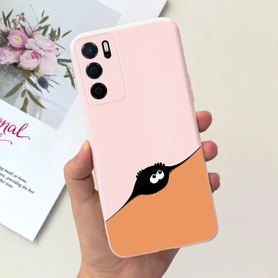 For OPPO A54S Case CPH2273 Phone Cover Popular Flower Cartoon Soft Silicone Funda For OPPO A16 A16S CPH2269 CPH2271 A 16S Bumper