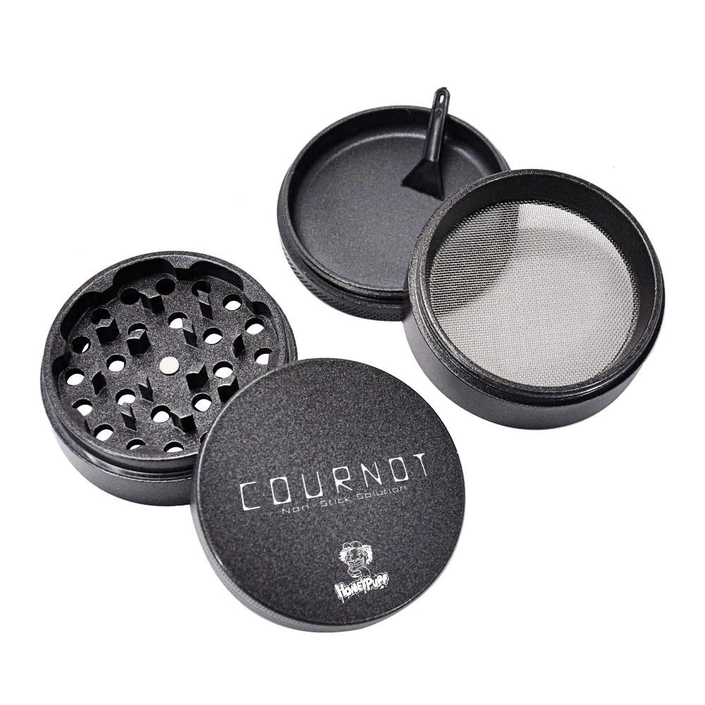 HONEYPUFF Cournot Aluminum Non-Stick Tobacco Grinder Metal 63MM 4 Layers Spicy Herb Miller Crusher Fumar Accessories