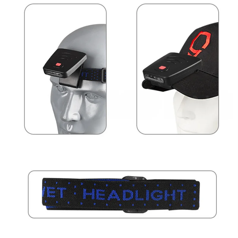 Powerfull 6000Lms LED Headlamp Rechargeable Body Motion Sensor Headlight Camping Flashlight Head Light Torch Lamp With USB