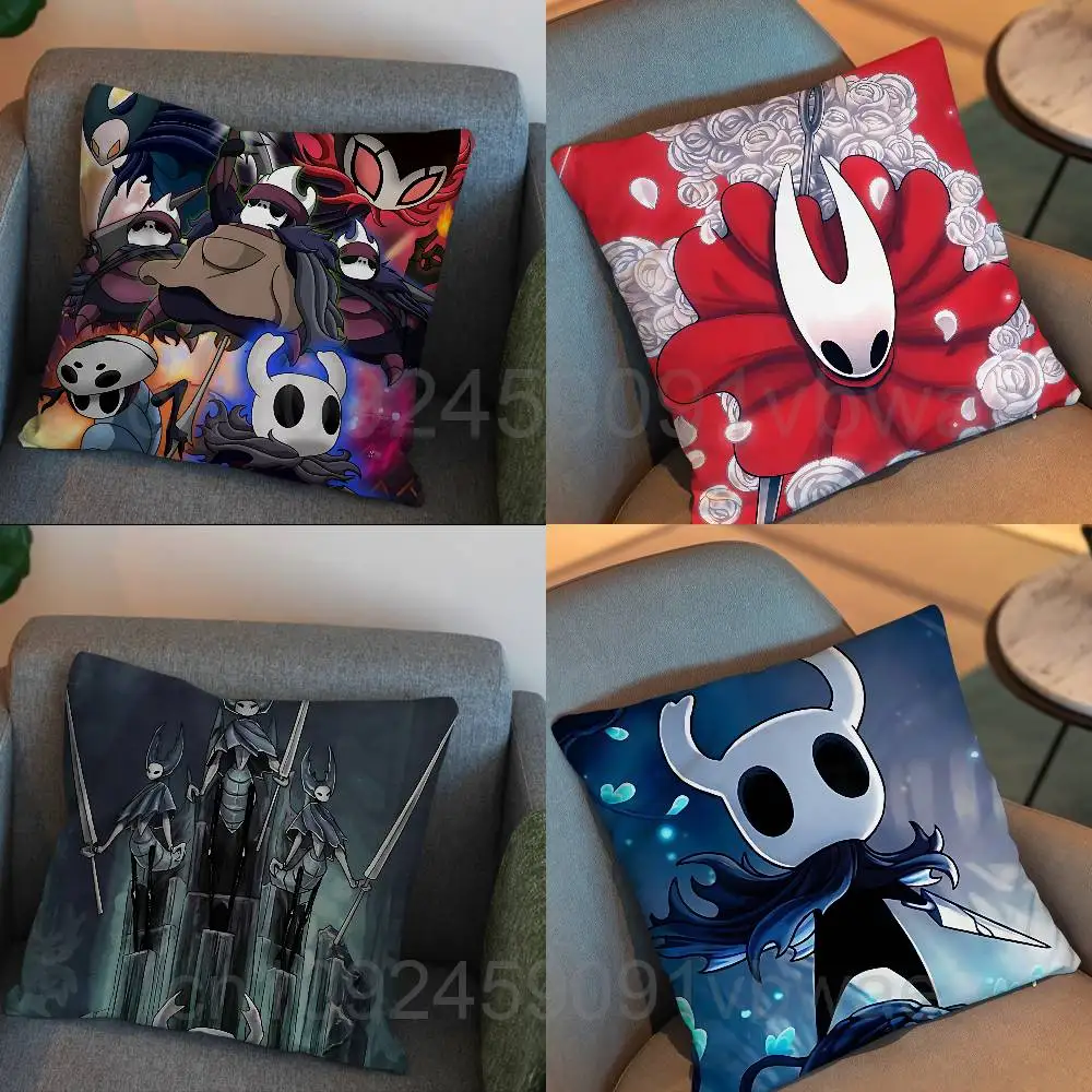 

Silksong game Hollow Knight Print Throw Pillow Cover 45×45cm Square Cushion Case for Living Room Bedroom Decor
