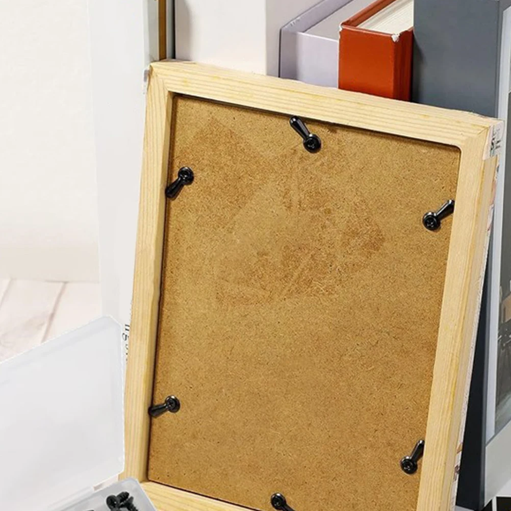 

100pcs Picture Frame Backing Clips Iron Material For Home Hotel Museum Easy Hanging Hardware Kit Picture Frame Accessories Metal