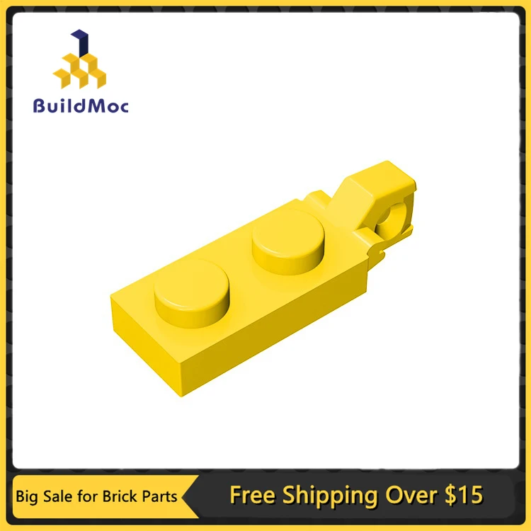 10Pcs MOC Parts 44301 Hinge Plate 1 x 2 Locking with 1 Finger On End Compatible Bricks DIY Building Blocks Particle Kid Toy Gift