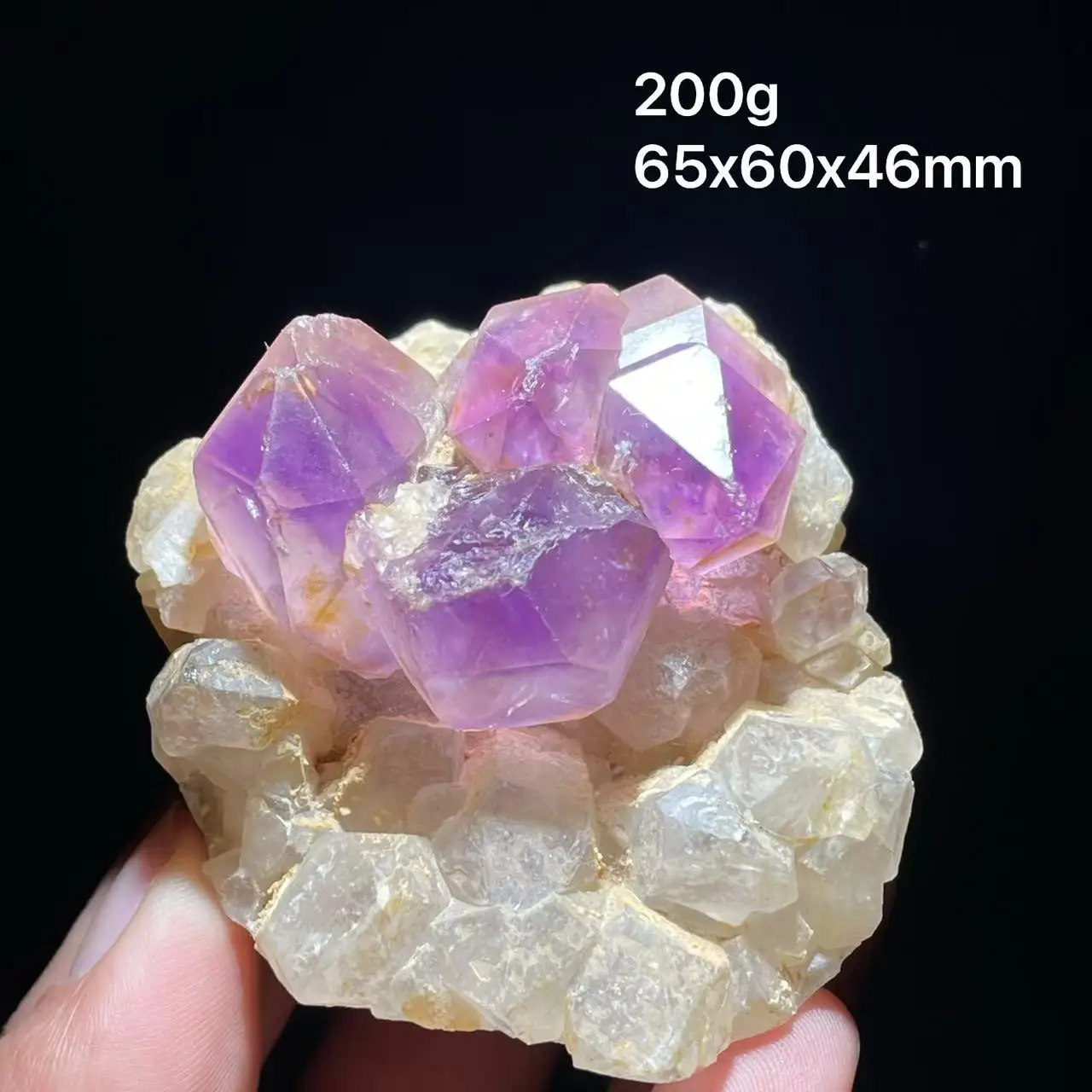 100% natural Namibian amethyst backbone cluster biogenic mineral specimen from Namibia