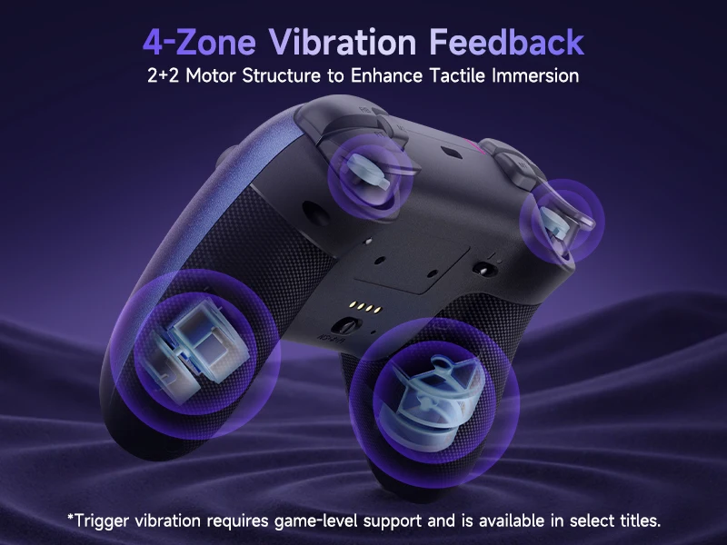 EasySMX Weiß-Schwarzer Gamepad X05 Pro Kabelloser PC-Gaming-Controller für PC Windows iOS Switch Android mit Ladestation – Detail 8