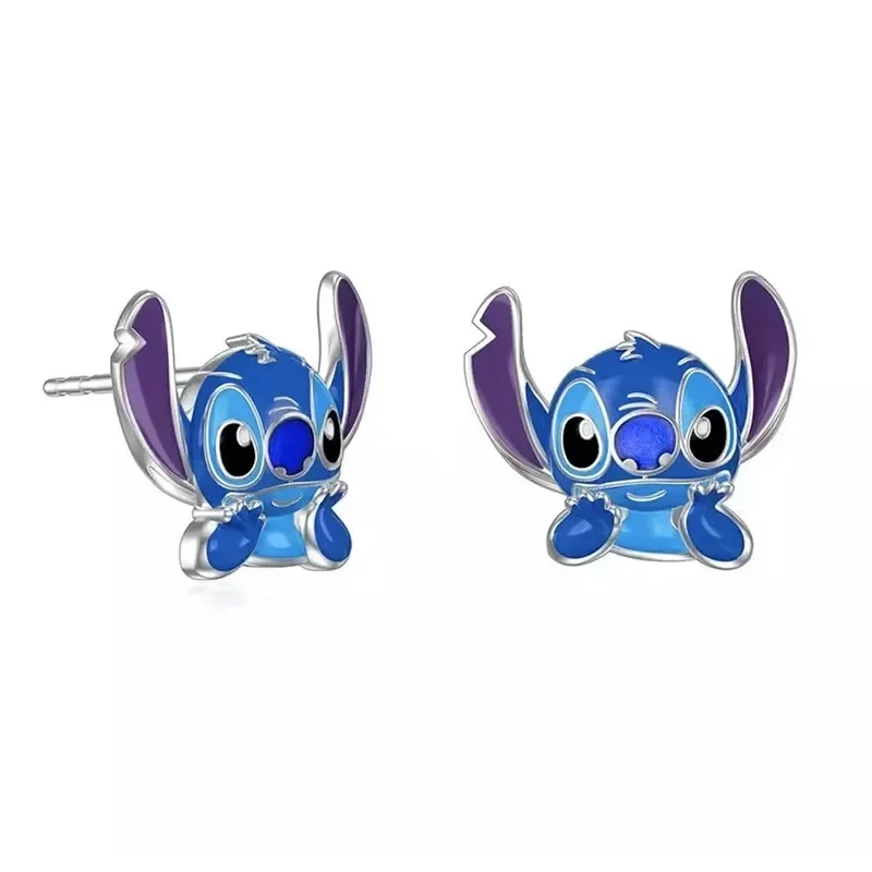 Disney Lilo & Stitch Ohr Anhänger Kawaii Stich Mode Frauen Metall Ohrring Zarte Cartoon Weibliche Schmuck Zubehör Mädchen Geschenk